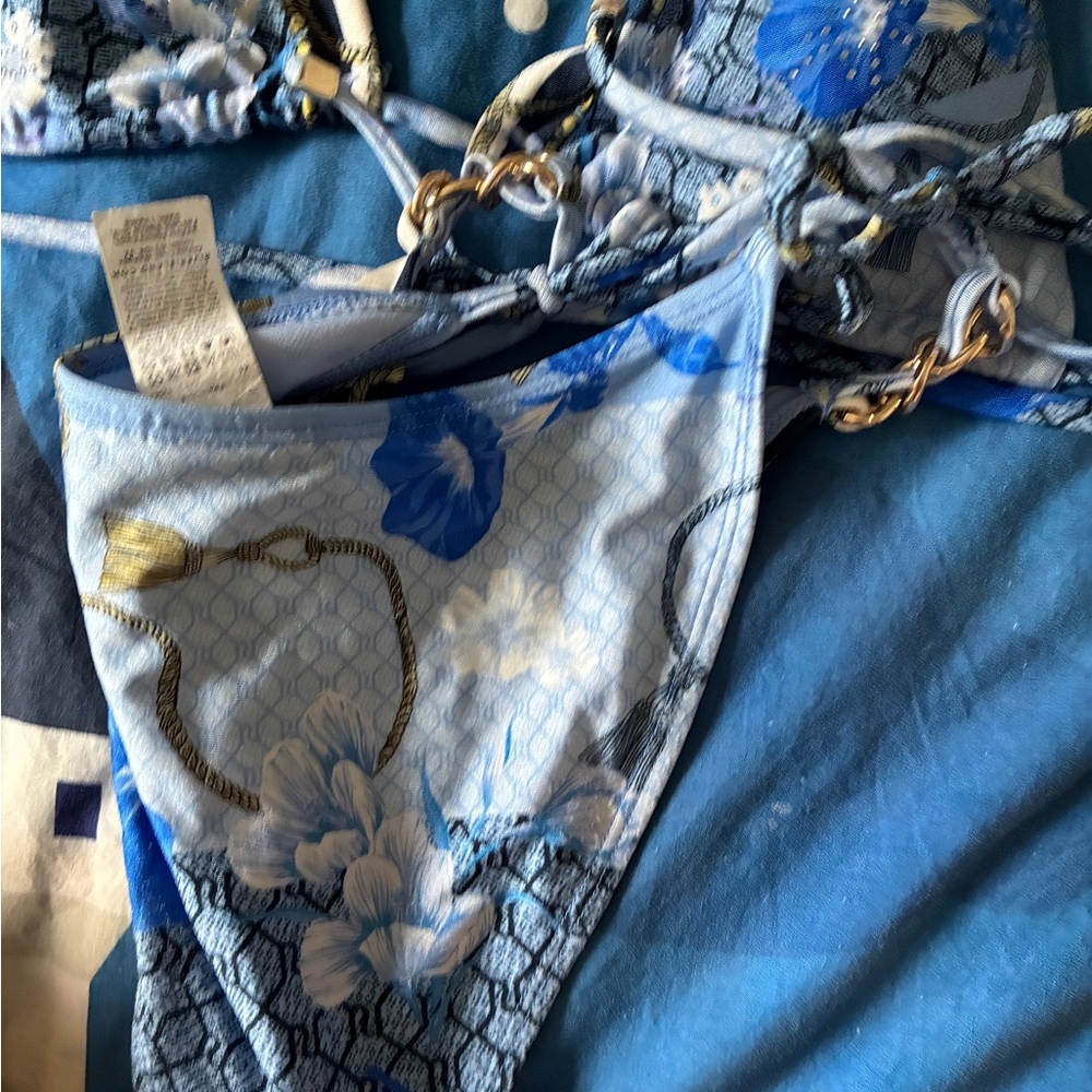 River island Blue Floral Bikini Set - Picture 8 of 8